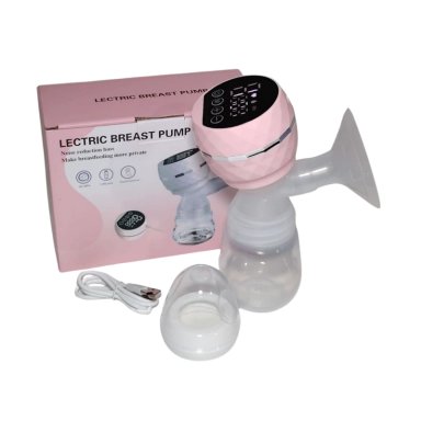 EXTRACTOR DE LECHE ELÉCTRICO PORTÁTIL RECARGABLE CON BIBERON - ROSADO