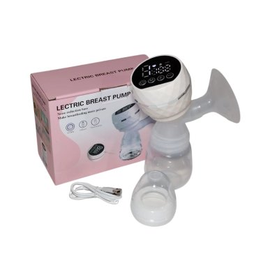 EXTRACTOR DE LECHE ELÉCTRICO PORTÁTIL RECARGABLE CON BIBERON - BLANCO