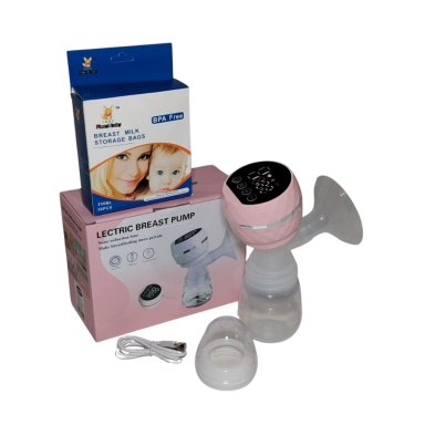 PACK PREMIUM EXTRACTOR DE LECHE ELÉCTRICO PORTÁTIL ROSADO + BOLSAS RECOLECTORAS