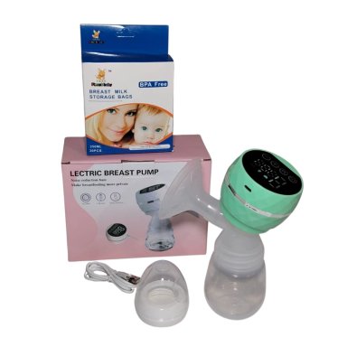 PACK PREMIUM EXTRACTOR DE LECHE ELÉCTRICO PORTÁTIL VERDE + BOLSAS RECOLECTORAS