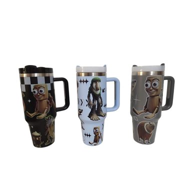 VASO TÉRMICO TOMATODO 40OZ CON ASA Y SORBETE - COLECCIÓN BRAINROT TRALALERO - 1200ML