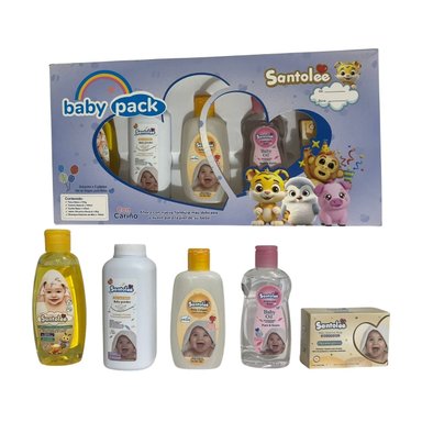 SANTOLEE KIT COMPLETO HIGIENE Y CUIDADO PARA BEBÉ NIÑO BABY PACK X 5PCS - 1