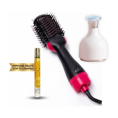 COMBO ESTILIZADO Y SKIN CARE: CEPILLO SECADOR ELÉCTRICO Y MASAJEADOR FRÍO + OBSEQUIO - 1