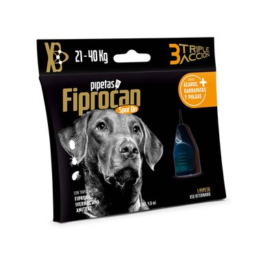 ANTIPULGAS PERRO FIPROCAN PIPETA 21 KG - 40 KG