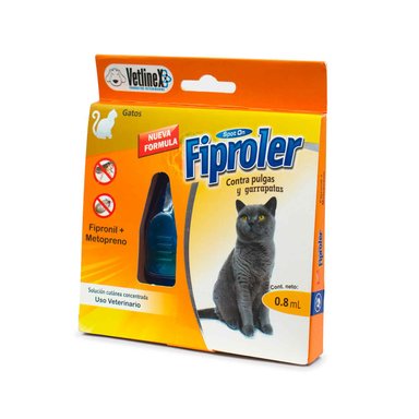 ANTIPULGAS GATO FIPROLER PIPETA 2 KG - 8 KG
