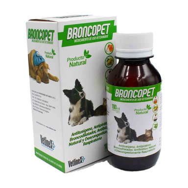 TRATAMIENTO MASCOTAS VETLINEX NECESIDADES ESPECIALES 100 ML JARABE EXPECTORANTE NATURAL BRONCOPET