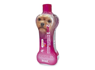 SHAMPOO PERRO Y GATO VETLINEX + ACONDICIONADOR 2 EN 1 500 ML