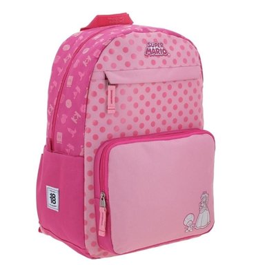 MOCHILA NINTENDO MB66595-P ESCOLAR GRANDE ROSA MARIO BROS MULTICOLOR