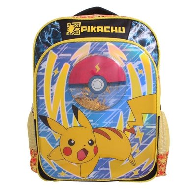 MOCHILA POKÉMON 163470 3D METALICO PRIMARIA NIÑO MULTICOLOR