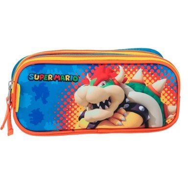 CARTUCHERA NINTENDO MB63640-9 ESCOLAR AZUL MARIO BROS KARTE