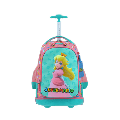 PACK ESCOLAR NINTENDO PRINCESA PEACH - MOCHILA CON RUEDAS + LONCHERA + LAPICERA - 2