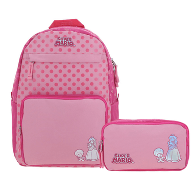 PACK ESCOLAR NINTENDO PRINCESA PEACH - MOCHILA GRANDE + CARTUCHERA