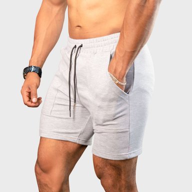 SHORT DEPORTIVO GYM HOMBRE YML SPORT 69124 BLANCO FITNESS - 1