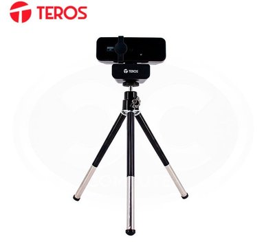WEBCAM TEROS TE-9072 2K MICROFONO INCORPORADO + TRIPODE CONEXIÓN USB 2.0 - 3