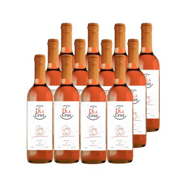 VINO ROSE BODEGA D'LA CRUZ BOTELLA VIDRIO 750 ML CAJA 12 SEMI SECO