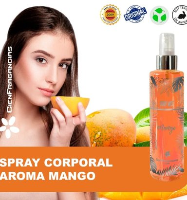 BODY MIST VEGANO CIENFRAGANCIAS CIEN ESENCIAS MANGO TROPIC GLOW 200ML 24H