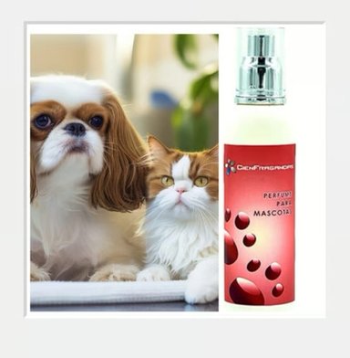 PERFUME VEGANO PARA PERROS Y GATOS HEMBRAS CIENFRAGANCIAS CIEN ESENCIAS 150ML ALTA GAMA