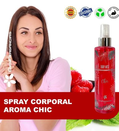 BODY MIST VEGANO CHIC FRESCO FLORAL ORIENTAL,CIENFRAGANCIAS CIEN ESENCIAS HIDRATANTE 200ML 24H
