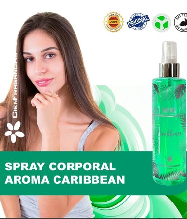 BODY MIST VEGANO  CARIBBEAN  CIENFRAGANCIAS CIEN ESENCIAS CÍTRICO TROPICAL 200ML