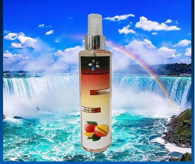 BODY MIST VEGANO MANGO CIENFRAGANCIAS CIEN ESENCIAS TROPICAL GLOW FLORAL FRUTAL  200ML