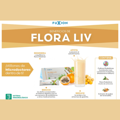 FUXION FLORA LIV SUPLEMENTO NUTRICIONAL BOLSA 28 UNIDADES - 2