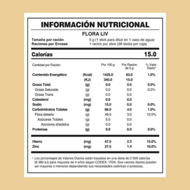 FUXION FLORA LIV SUPLEMENTO NUTRICIONAL BOLSA 28 UNIDADES - 3