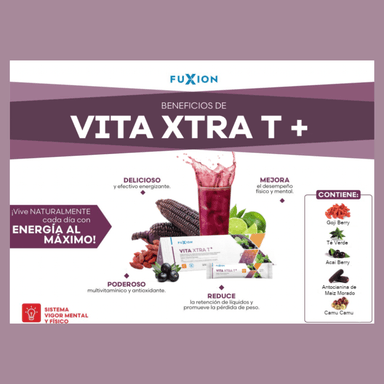 SUPLEMENTO FUXION VITA XTRA T+ ENERGÍA FÍSICA Y MENTAL 28 STICKS - 3
