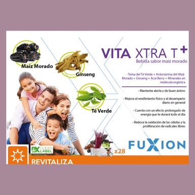 SUPLEMENTO FUXION VITA XTRA T+ ENERGÍA FÍSICA Y MENTAL 28 STICKS - 4