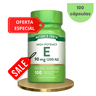 VITAMINA E NATURES TRUTH 100 CÁPSULAS