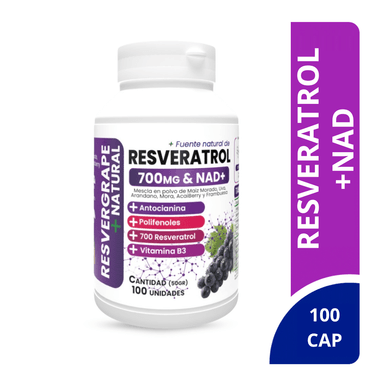 RESVERATROL + NAD 100 CÁPSULAS