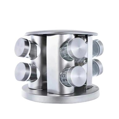 SET DE CONDIMENTERO ESPECIERO 8 PIEZAS ACERO