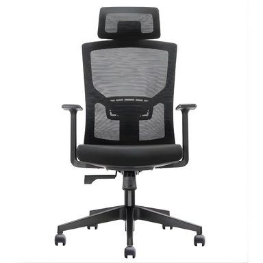 SILLA ERGONÓMICA GERENCIAL CON SOPORTE LUMBAR AJUSTABLES REPOSABRAZOS 2D
