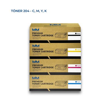 KIT 4 TONERS 204A MULTICOLOR MYM COMPATIBLE HP