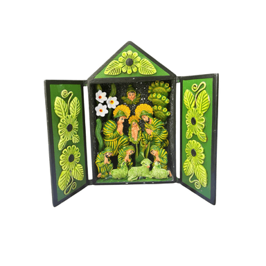 RETABLO AYACUCHANO CON RELIEVE 24 CM