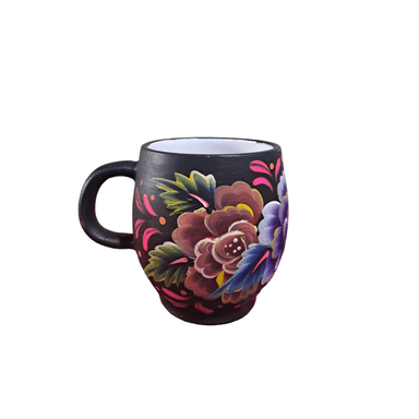 TAZA CON DISEÑO FLORAL DE CERÁMICA 450 ML