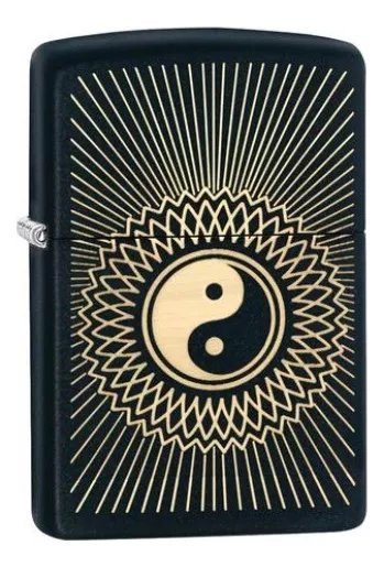 ENCENDEDOR ZIPPO NEGRO YIN YANG