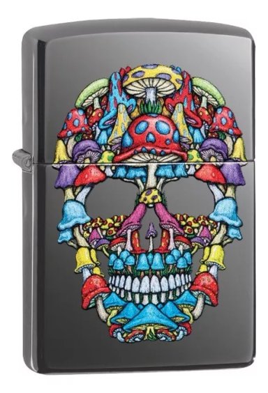 ENCENDEDOR ZIPPO SKULL DESIGN