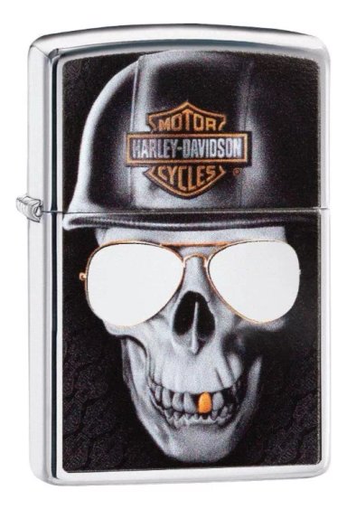 ENCENDEDOR ZIPPO HARLEY-DAVIDSON MOTORCYCLES SKULL