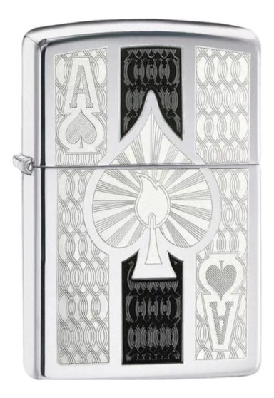 ENCENDEDOR ZIPPO INTRICATE SPADE DESIGN 24196