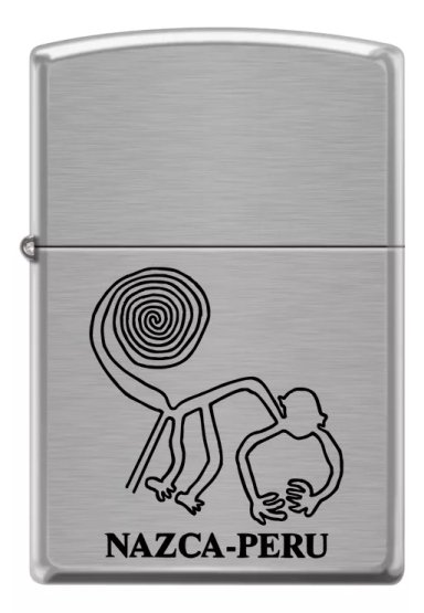 ENCENDEDOR ZIPPO BRUSHED PERÚ NAZCA MONO