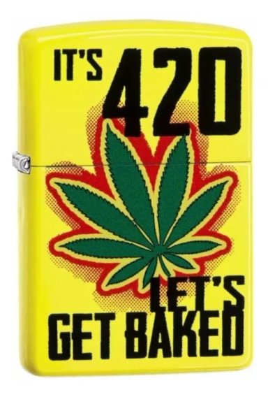 ENCENDEDOR ZIPPO LET'S GET BAKED DESIGN