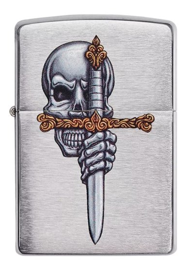 ENCENDEDOR ZIPPO CALAVERA ESPADA 49488