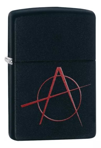 ENCENDEDOR ZIPPO ANARCHY SYMBOL