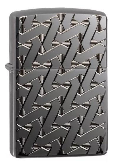 ENCENDEDOR ZIPPO ARMOR GEOMETRIC WEAVE DESIGN