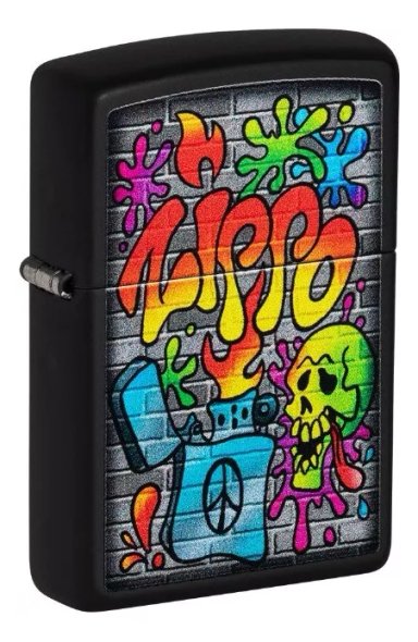 ENCENDEDOR ZIPPO STREET ART DESIGN