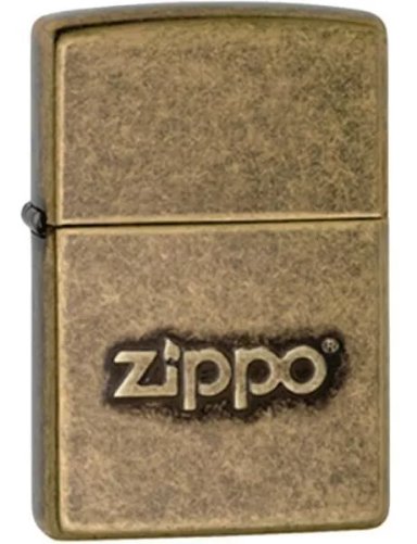 ENCENDEDOR ZIPPO LOGO LATON ANTIGUO