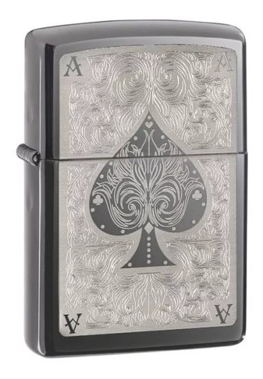 ENCENDEDOR ZIPPO AS NEGRO