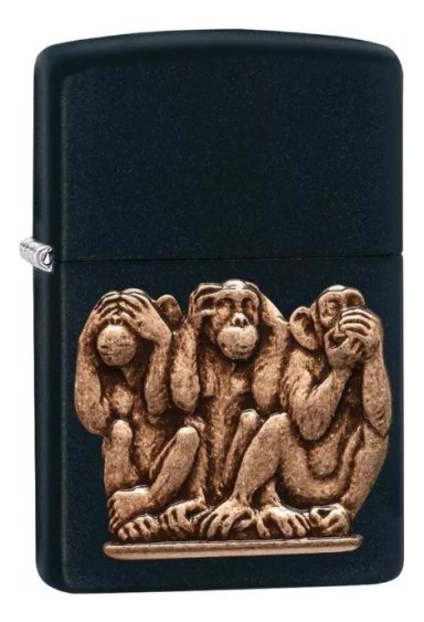 ENCENDEDOR ZIPPO THREE MONKEYS