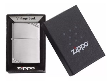ENCENDEDOR ZIPPO CROMADO BRILLANTE VINTAGE
