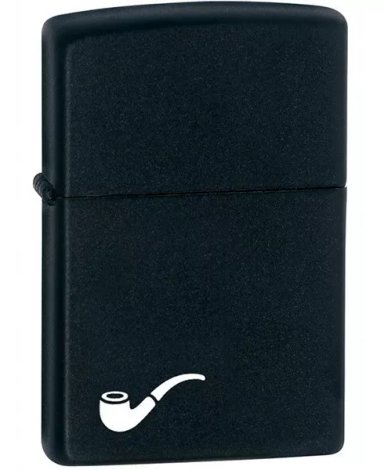 ENCENDEDOR ZIPPO NEGRO MATE PIPA
